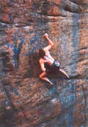 Andrew Connolly pulling the crux of Wackford Squeers Direct (26), Henry Bolte Wall.