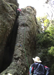 Me leading Grey Arete