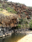 Swimming Hole, all but dry in the drought.