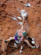 Chasing the Shadow (27) - Mark Spicer does the lower crux.