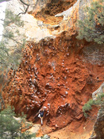 Kent bouldering the start of Chain Of Fools, grade 23.