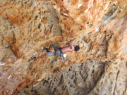 Marc (France) during an onsight attempt on "Gorilla Tactics" (26)