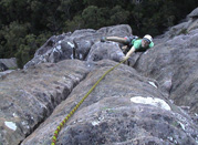 Ben seconding the last pitch of Debutante 117m grade 15