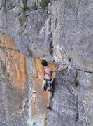 Unknown climber on "Last Rites" 124m grade 19