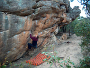 Adrian on the Campsite Boulder