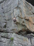 Neil on second ascent of The Finisher (19).