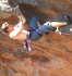 Neil attempting Army Of Ants (26) at Sentinel Cave.