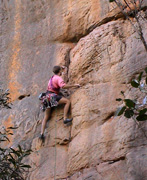 Michael leading Overkill, grade 17, Back Wall.