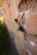 Gareth crimps hard on This Spurting Life (26), Spurt Wall.