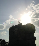 Me standing a top Tower Hill.