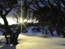 Sun rise at our Day 1 camp site.