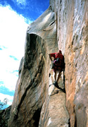 Mike on new route in the desert.