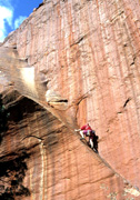 Mike on new route in the desert.