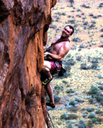 Mike leading a (very) loose route "somewhere in the desert".