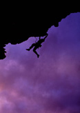 Neil Monteith on the first ascent of Stepping on Snakes (23), Sentinel Cave.