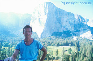 Simon Carter in Yosemite, USA.