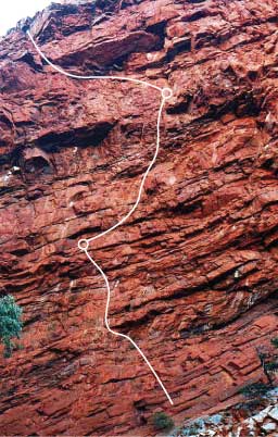 Serpentine Gorge West Wall Pitches (21, 23, 18)