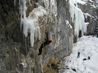 An M8+ classic in Canada, of which Simon made the first ascent.