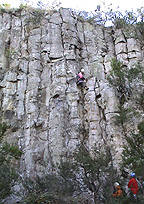 Me Leading "Fear Of Choss", 20m Grade 16.