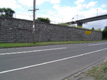 Bluestone wall near Science Works