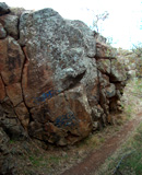 Blind takes the arete pictured.