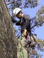 Myself leading "Traindangle", 16m grade 17.