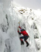 Neil Monteith on Main Column in full winter conditions