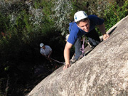 Stephen Gordon on "Mount Pilot Unearthed" (17) with Ciaominh belaying
