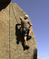 Ben on Hendo's Arete, Wabbit Wocks