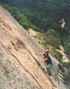 Nic cruising this awesome slab route Tewkesbury 25m 16