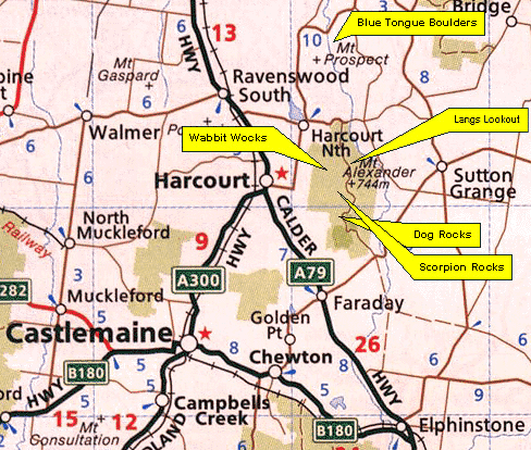 Mt Alexander Map