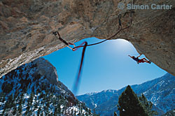 Jason Campbell, Gutbuster (5.14c), Mt Charleston, near Las vegas, Nevada, USA.